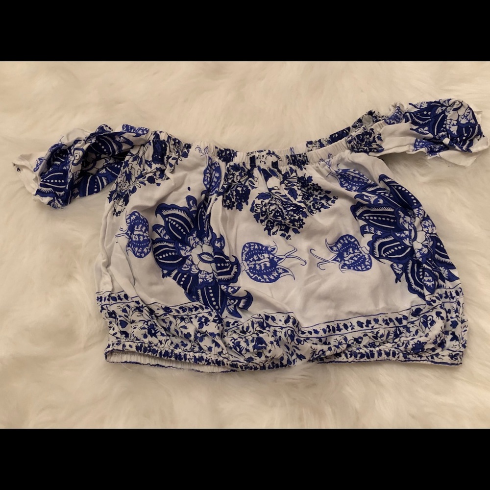 Charlotte Russe off the shoulder half top